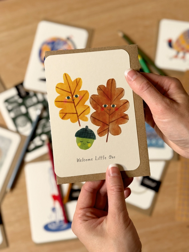 Welcome Little One Greetings Card