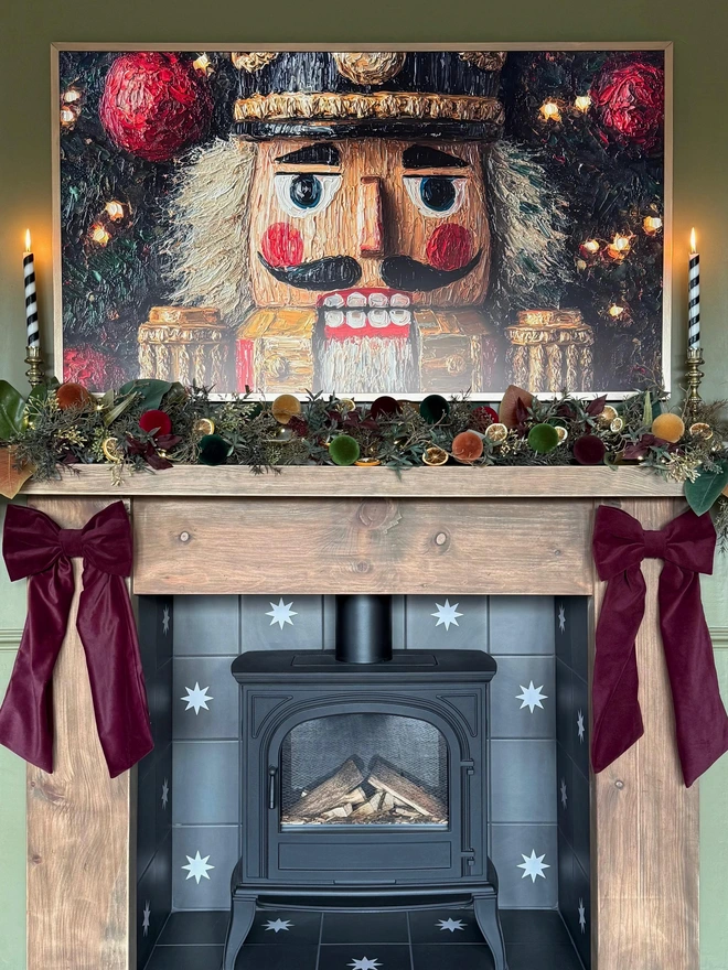 mini velvet burgundy bow 