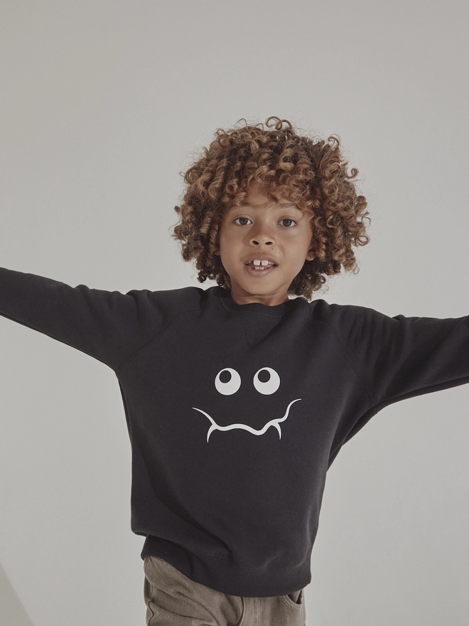 black monster sweatshirt