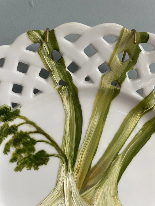detail of fennel painting