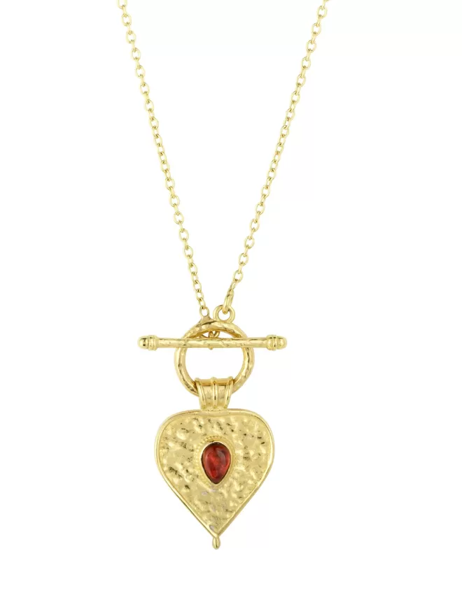 Love is the Highest Vibration heart toggle pendant by Loft & Daughter