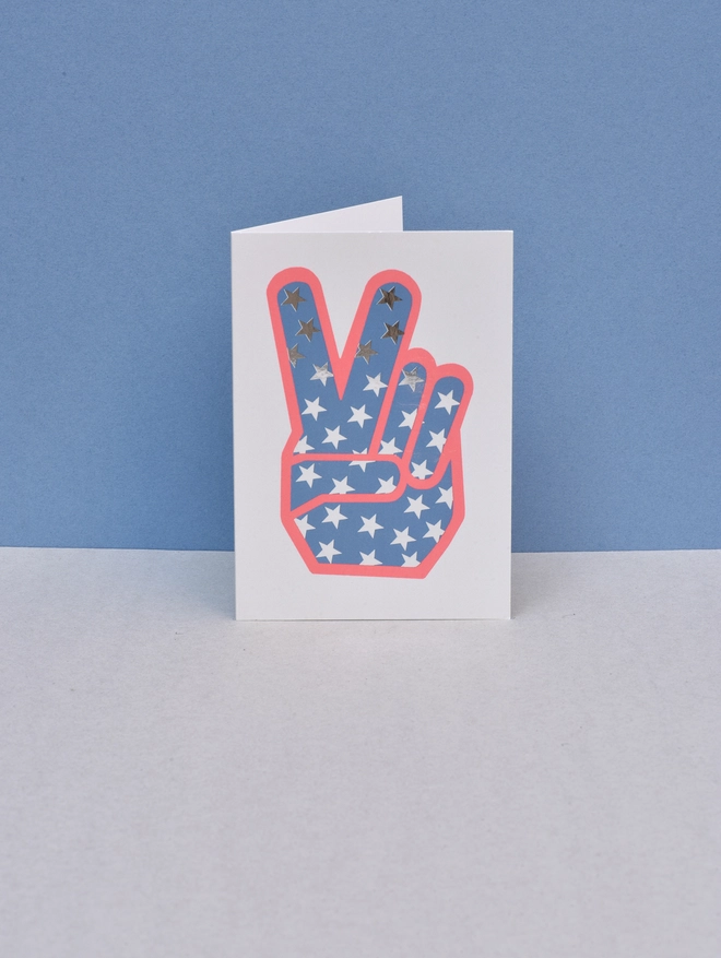 PEACE SIGN CARD