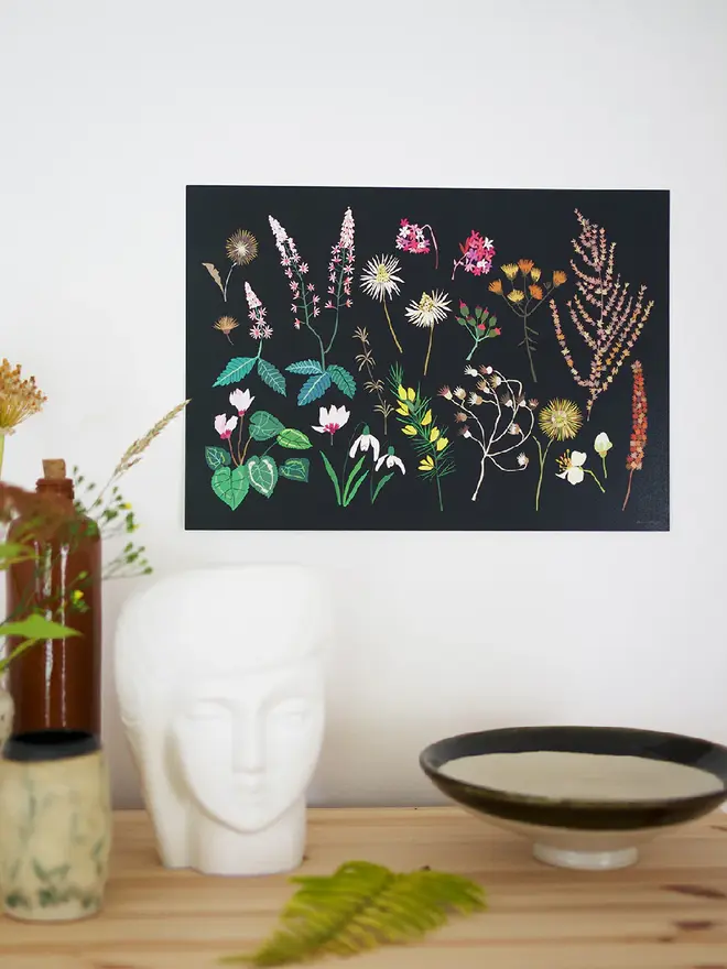 late winter floral print