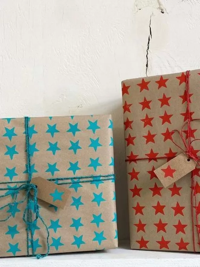 Christmas 9-Stars Repeat - Indian Printing Block