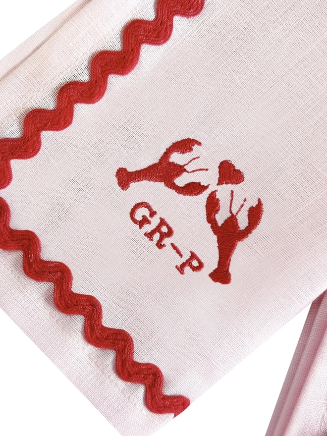 Personalised Be My Lobster Cocktail Napkins (Set Of 2)