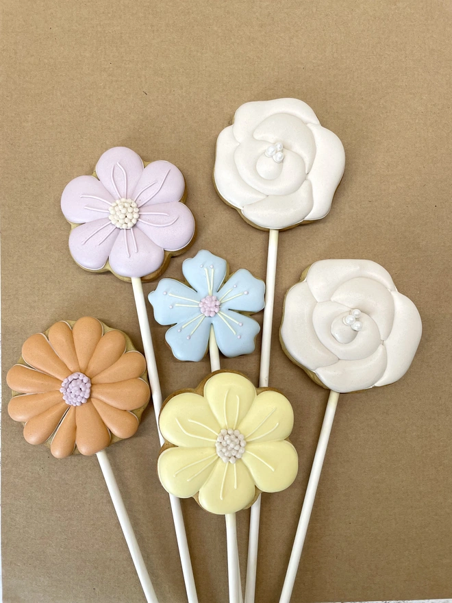 Flower bouquet biscuits 