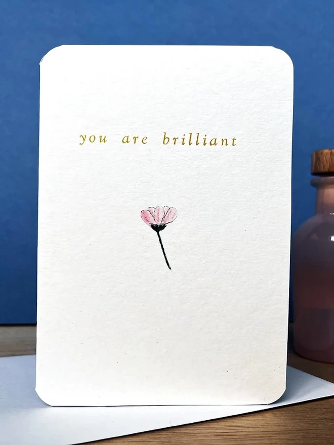 you are brilliant card 