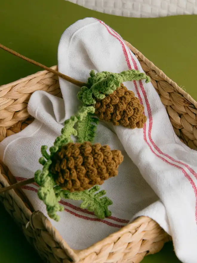 The Way to You Crochet Flower Pine Cone
