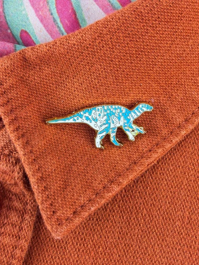 Iguanodon Dinosaur Enamel Pin Badge