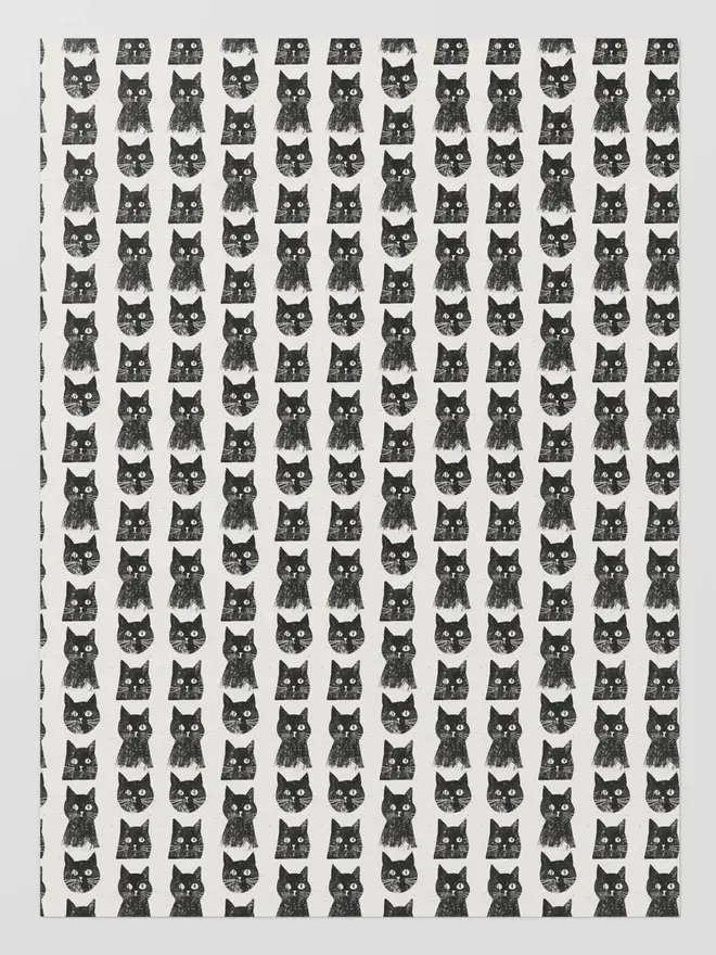 Black Cat Wrapping Paper