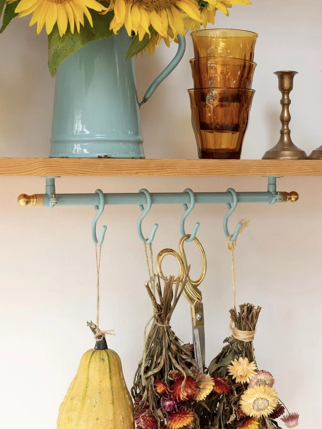 The Pastel Turquoise Hanging Rail