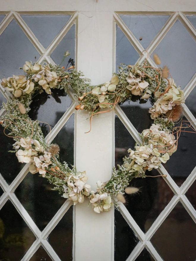 Everlasting Heart Floral Wreath