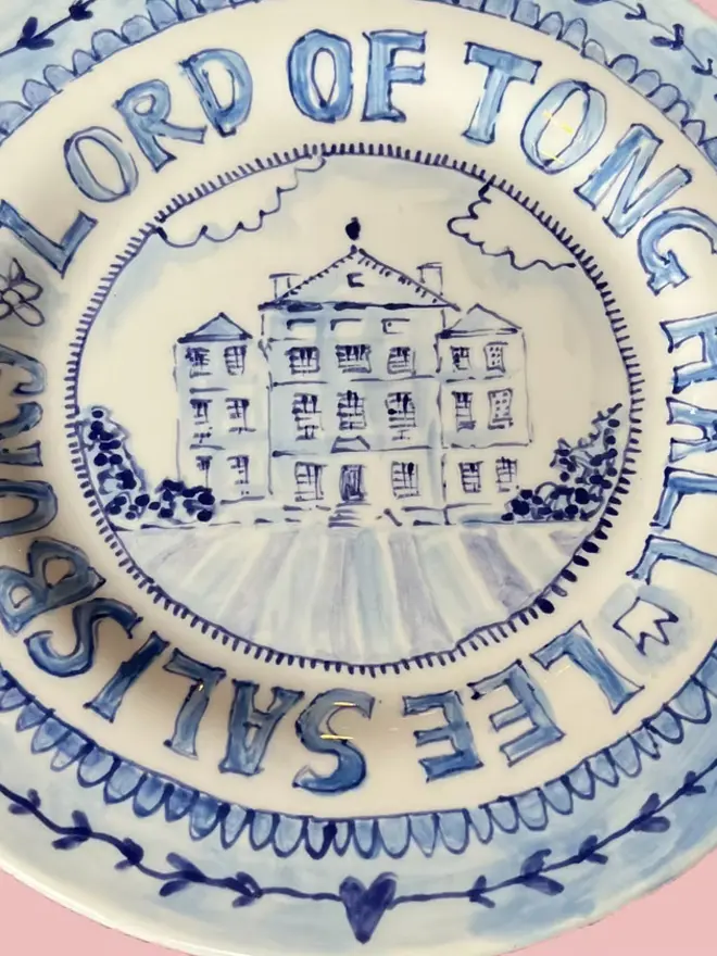 wedding venue souvenir plate