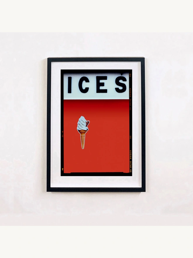Ices Red framed in black