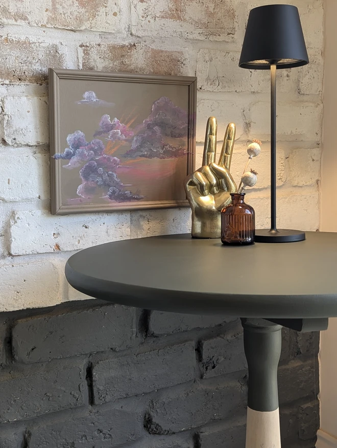 abstract painted clouds