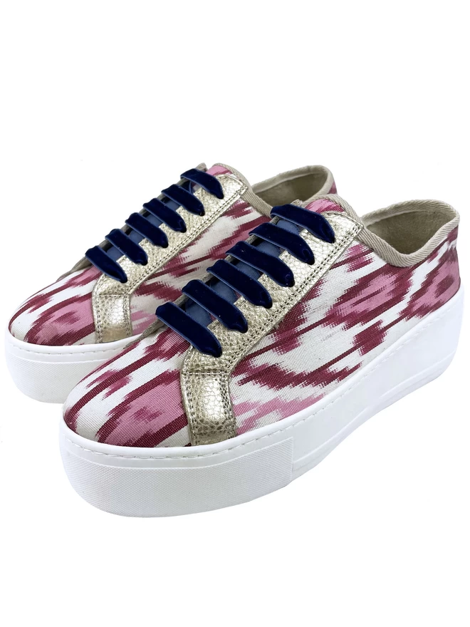 Ikat Silk Trainers