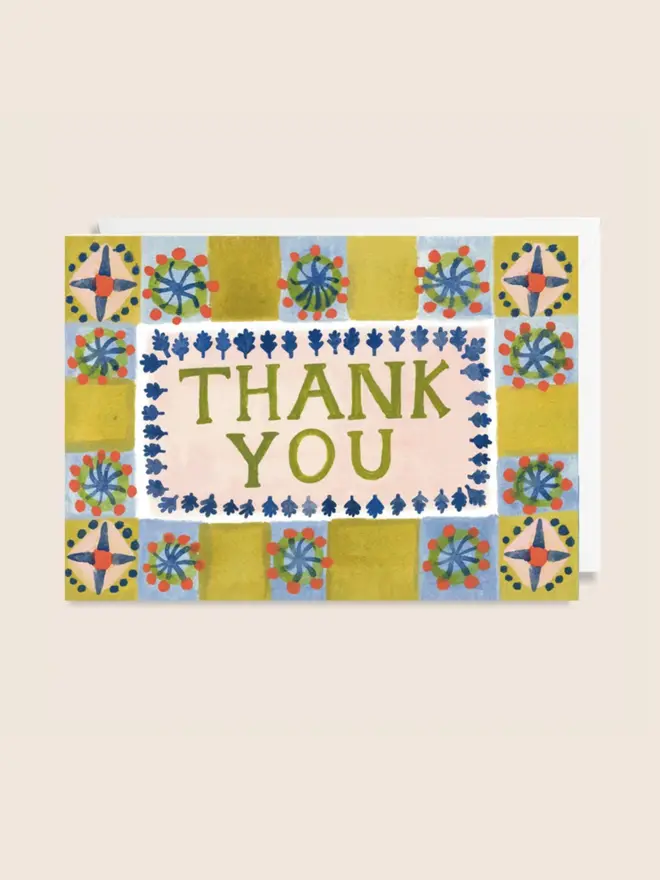 'Thank You' Card, against a plain background. 