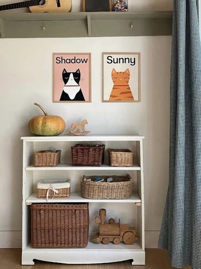 Personalised Striped Cat Picture