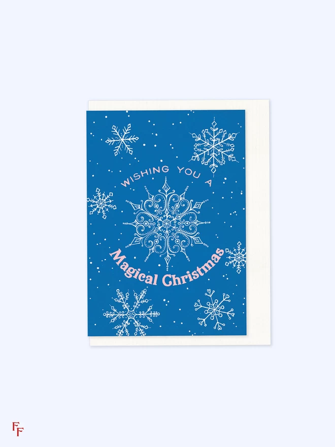 snowflake christmas card