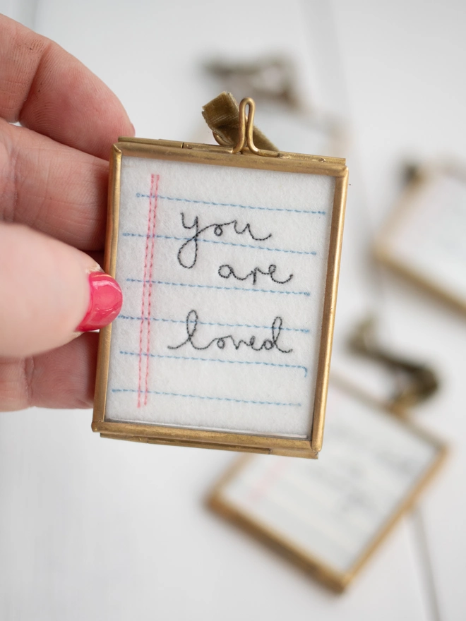you are loved frame