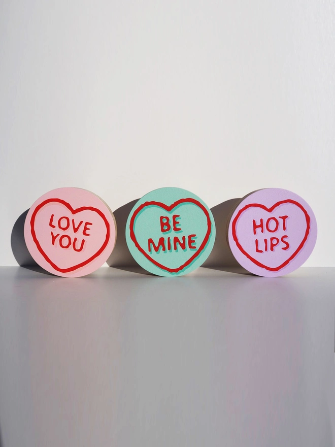 3 Love Hearts
