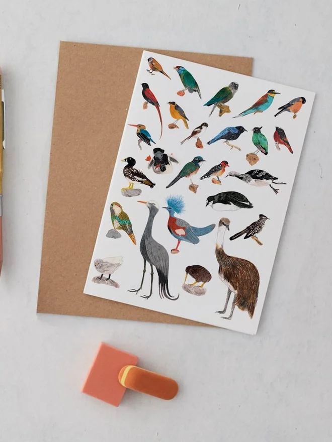 Birds Greeting Card