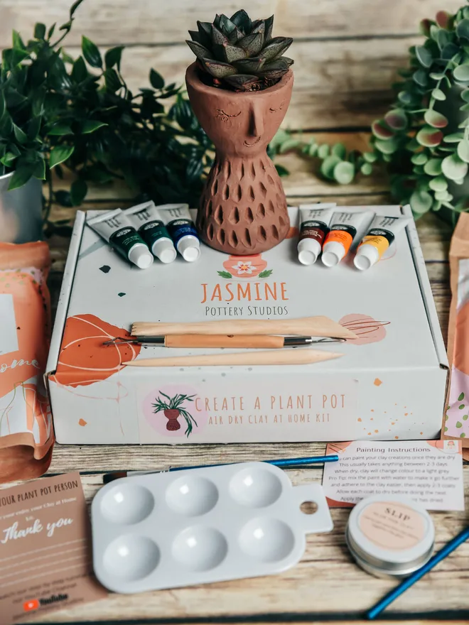 Craft A Plant Pot Clay At Home Kit 