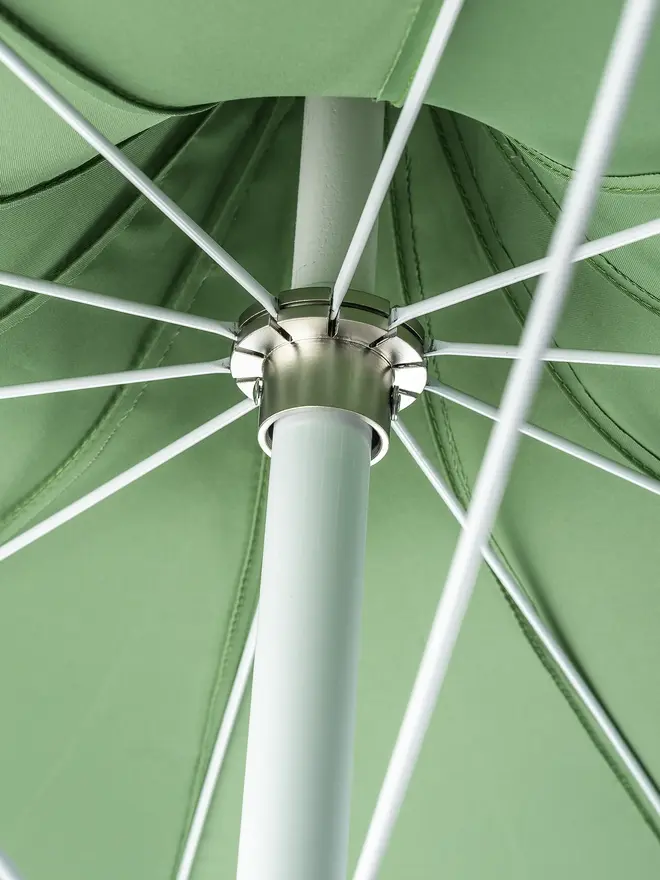  Mineral Green Sun Pagoda Parasol underside