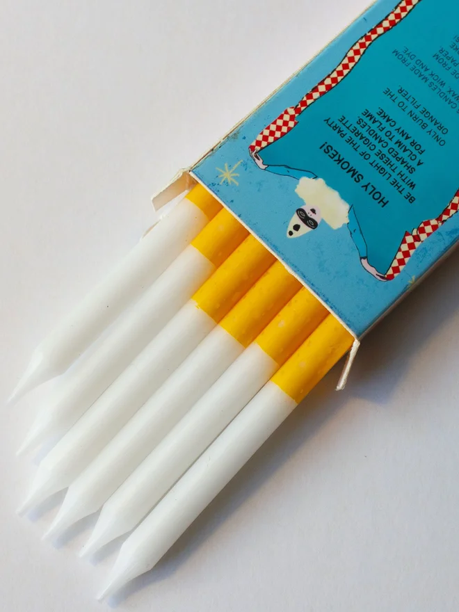 cigarette shaped candles