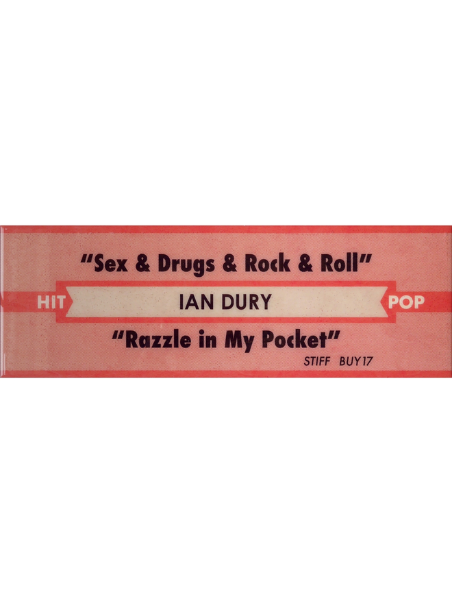 ian dury jukebox label print