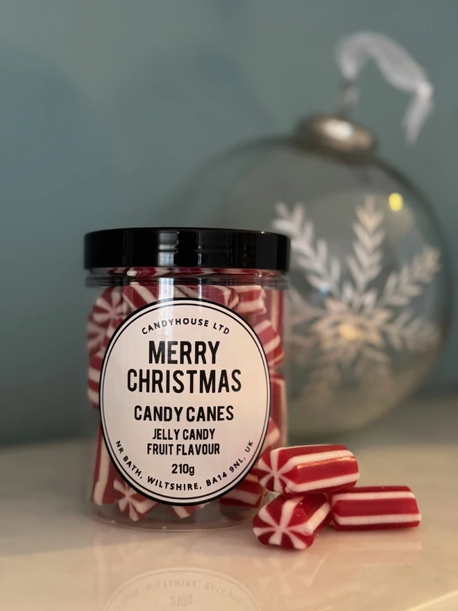 Candy Cane Christmas Sweets Candyhouse Stocking Filler