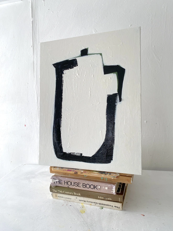 Coffee Pot on White by Samantha Barnes Artist