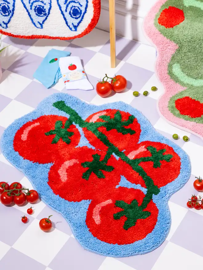 Tomato Bath Mat