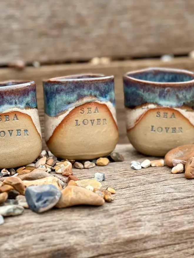 Coastal Style Ceramic Cup