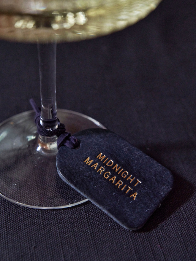 Midnight Margarita Leather Label