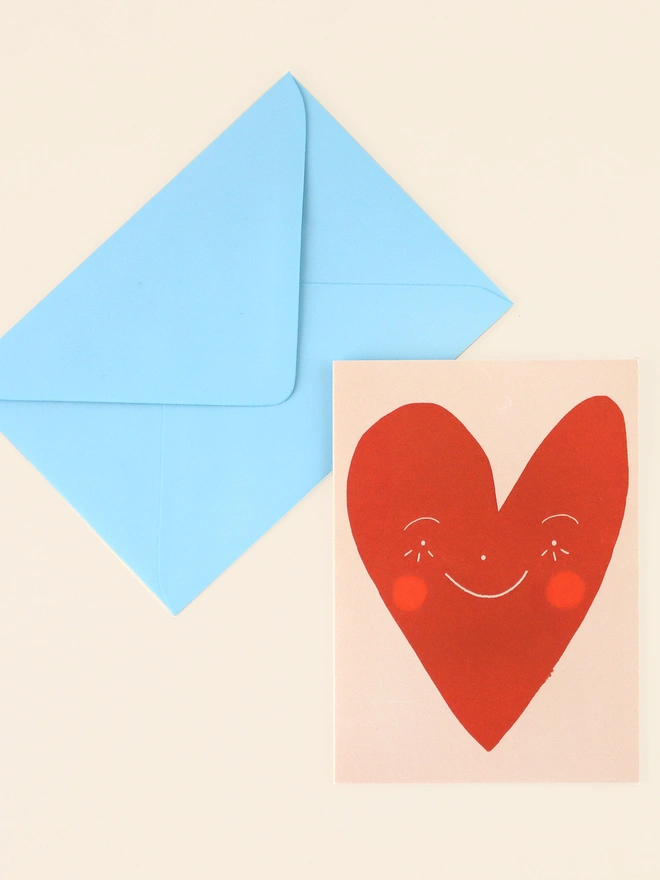 Wonky Heart Love Card