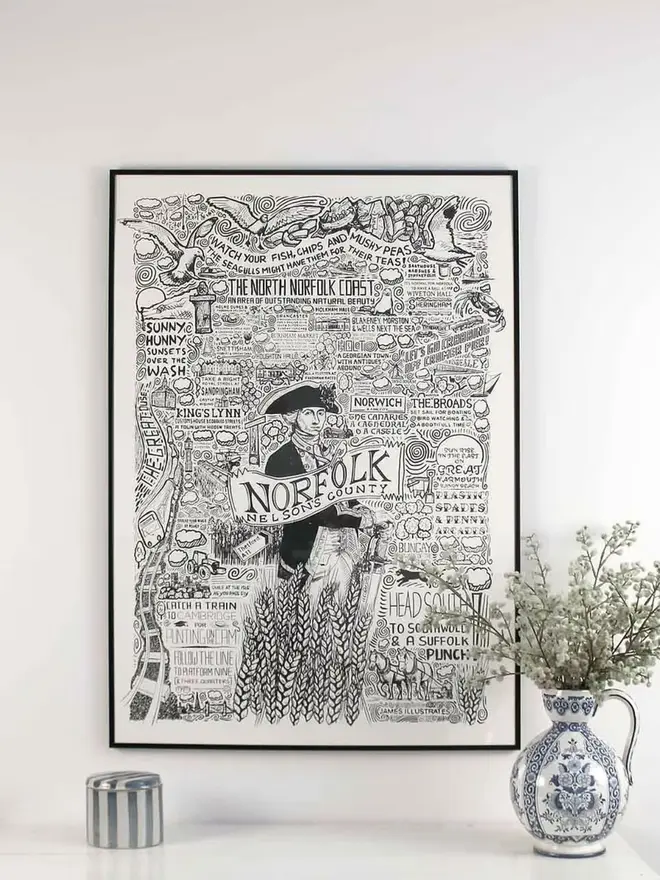 Norfolk Poster Wall Art A1