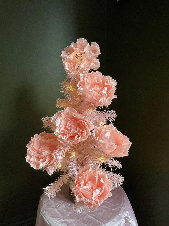 Pink Christmas Flower Decorations
