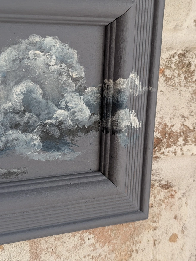 handpainted clouds old violet 
