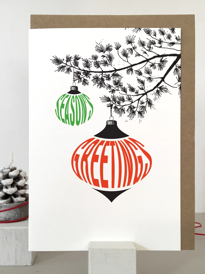 Season's Greetings Christmas Card