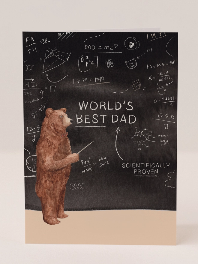 World's best dad card