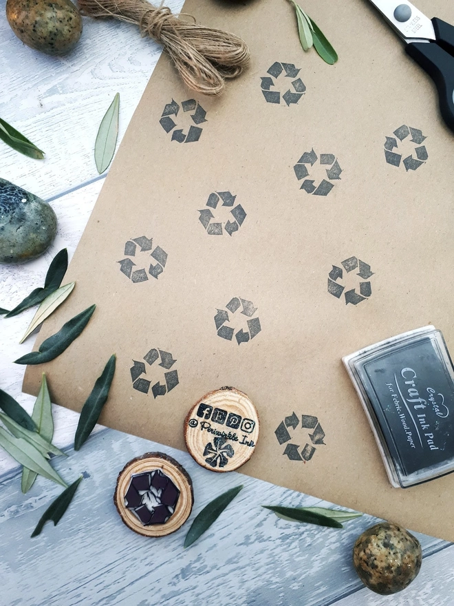 Recycle Symbol Ink Stamps