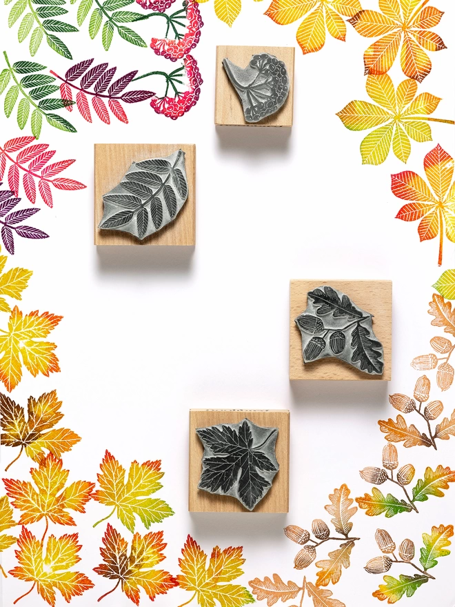 Autumn Leaves Stamps