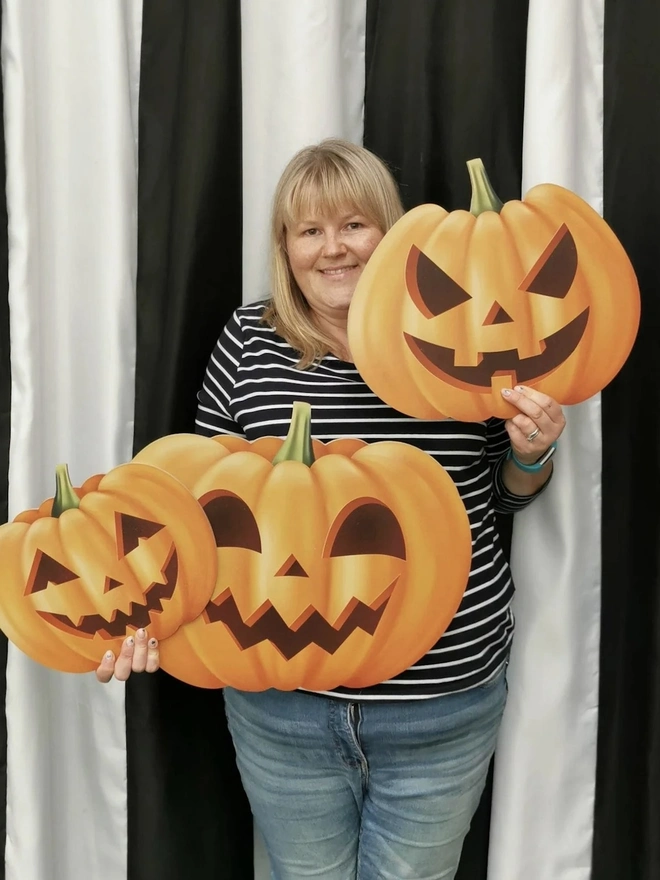 Giant Wooden Halloween Pumpkin TBC