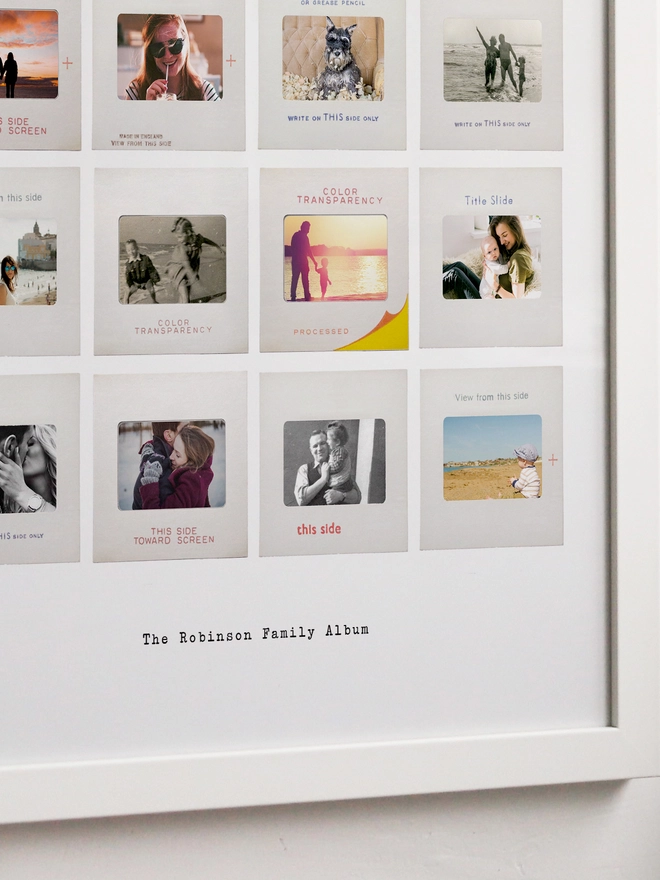 Personalised Slide Photo Album - Retro, Vintage, Print