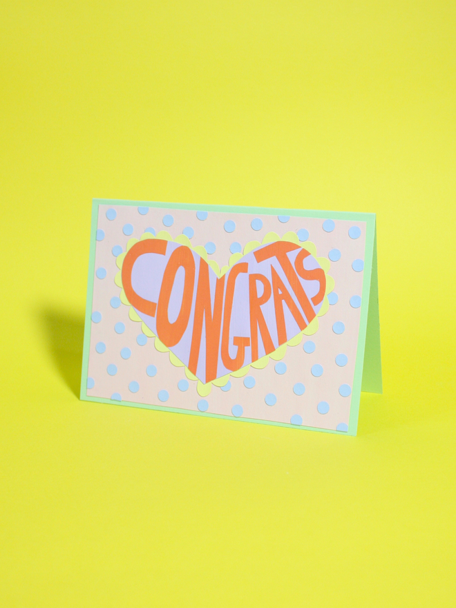 'Congrats' Collaged Card