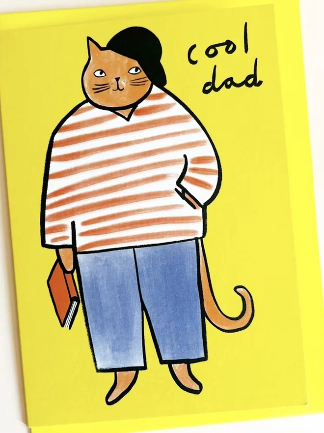 'Cool Dad' Cat Father's Day Card