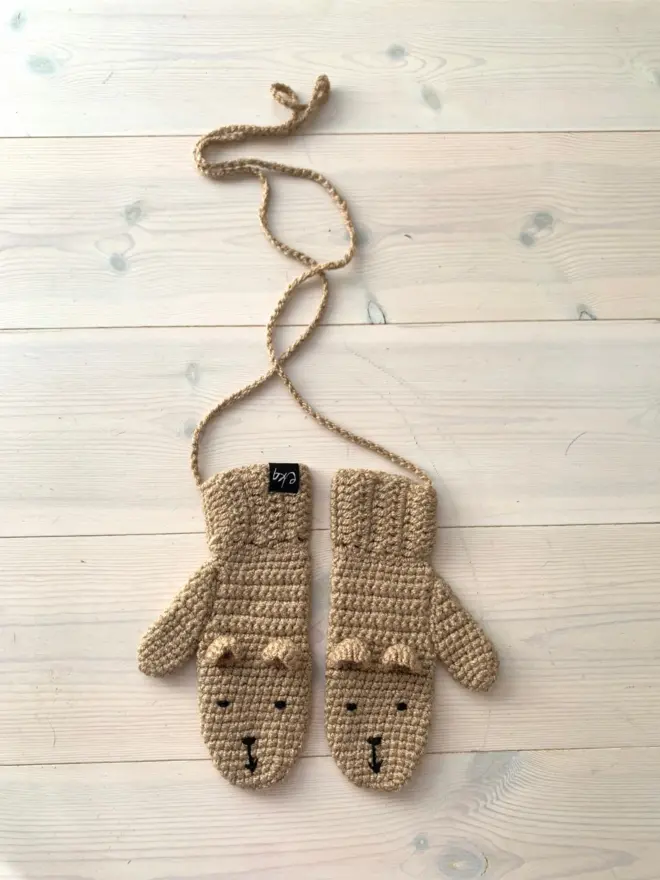 Winter Mittens Bear Character for Adults