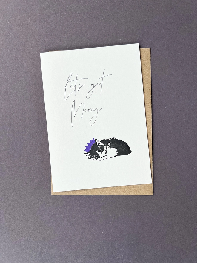 Christmas card Christmas Cat