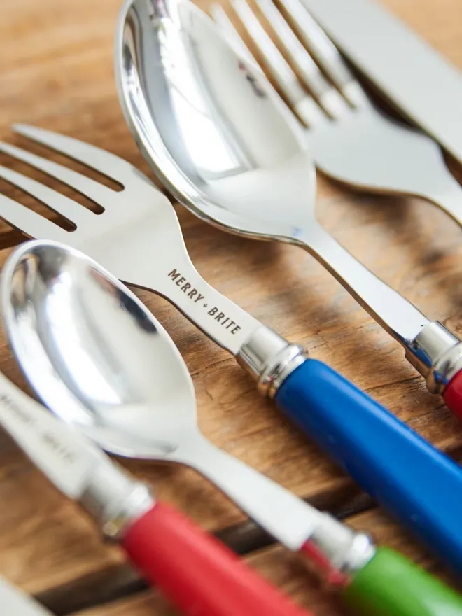 Custom Order - Bright Vintage Inspired Cutlery (8 Pieces)